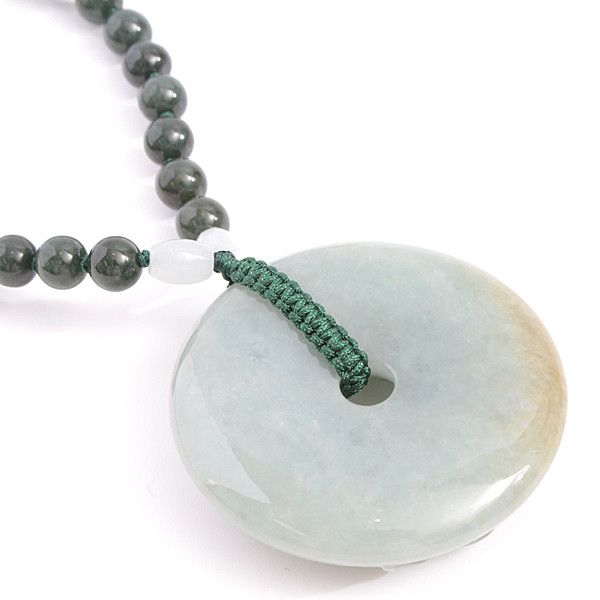 Other Other Jade Carved Flower Necklace Power Stone Long Necklace Natural Material Necklace 56695 in Pristine Condition Size ONE SIZE - 2 Thumbnail