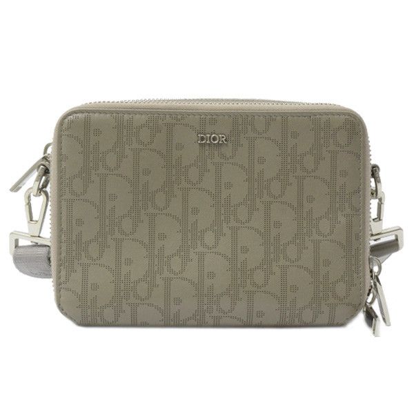 Dior Dior Christian Dior Leather Oblique Messenger Pouch Shoulder Bag Leather Shoulder Bag 75393 in Great Condition Size ONE SIZE - 2 Thumbnail