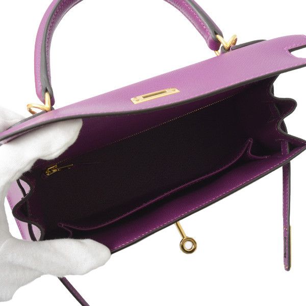 Hermes Hermes Hermes Vaux Epson Kelly 25 Handbag Leather Handbag 70358 in Great Condition Size ONE SIZE - 5 Thumbnail