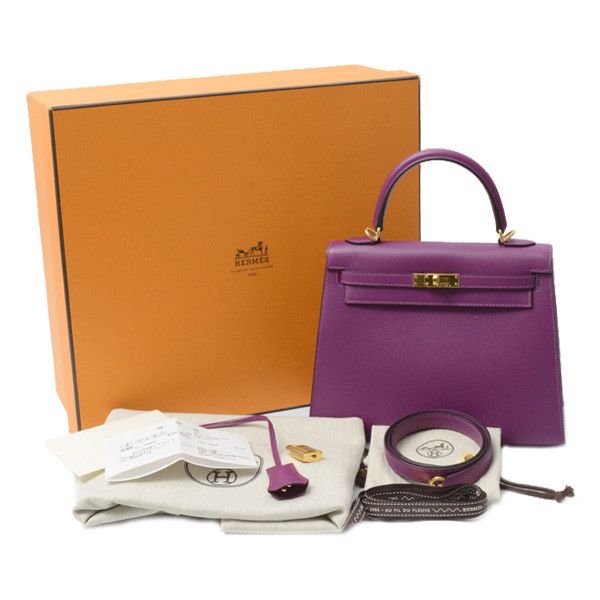 Hermes Hermes Hermes Vaux Epson Kelly 25 Handbag Leather Handbag 70358 in Great Condition Size ONE SIZE - 10 Thumbnail