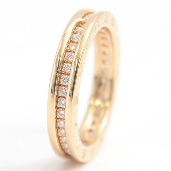 Bvlgari Bvlgari Bvlgari B-ZERO1 XS Full Diamond Ring 750YG Metal Ring 75018 in Great Condition Size ONE SIZE - 4 Thumbnail