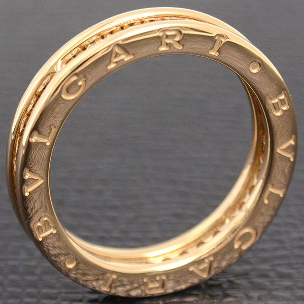 Bvlgari Bvlgari Bvlgari B-ZERO1 XS Full Diamond Ring 750YG Metal Ring 75018 in Great Condition Size ONE SIZE - 8 Thumbnail