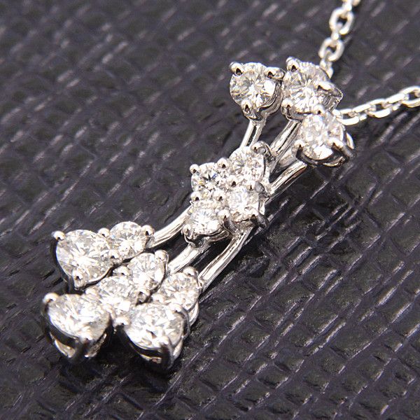 Other Other MONNICKENDAM Diamond Necklace K18WG 1.12ct White Gold Metal Necklace 65182 in Great Condition Size ONE SIZE - 10 Thumbnail