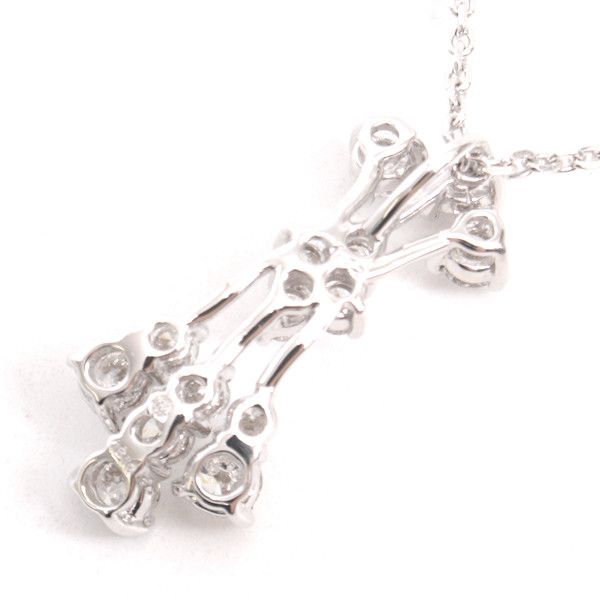Other Other MONNICKENDAM Diamond Necklace K18WG 1.12ct White Gold Metal Necklace 65182 in Great Condition Size ONE SIZE - 4 Thumbnail