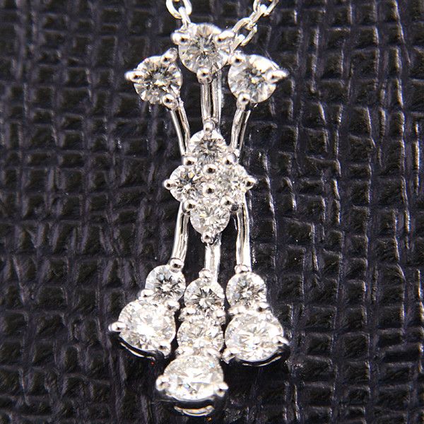 Other Other MONNICKENDAM Diamond Necklace K18WG 1.12ct White Gold Metal Necklace 65182 in Great Condition Size ONE SIZE - 9 Thumbnail