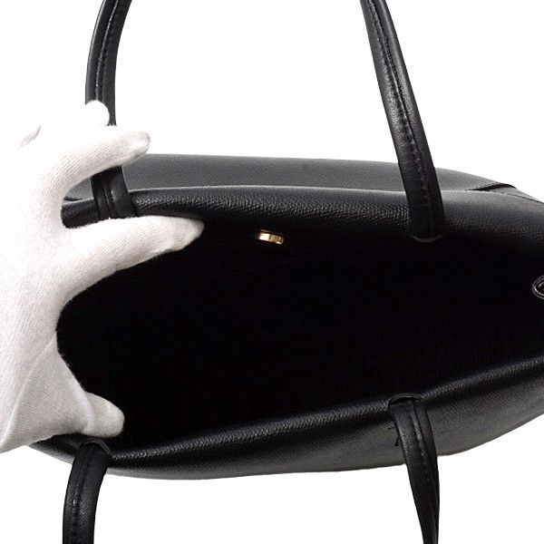 Furla Furla Furla Calf Leather Tote Bag Black Leather Tote Bag 75029 in Great Condition Size ONE SIZE - 5 Thumbnail
