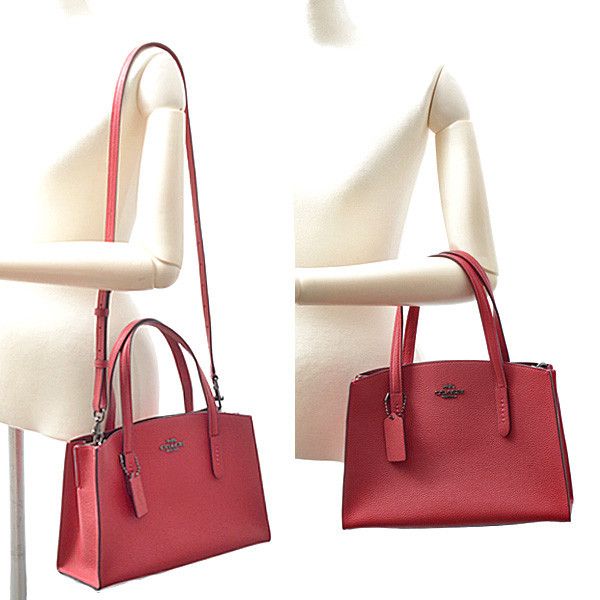 Coach Coach Coach Leather Shoulder Handbag Cherry Red 29529 Leather Shoulder Bag 29529 in Great Condition Size ONE SIZE - 10 Thumbnail
