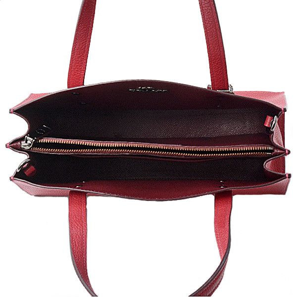 Coach Coach Coach Leather Shoulder Handbag Cherry Red 29529 Leather Shoulder Bag 29529 in Great Condition Size ONE SIZE - 6 Thumbnail