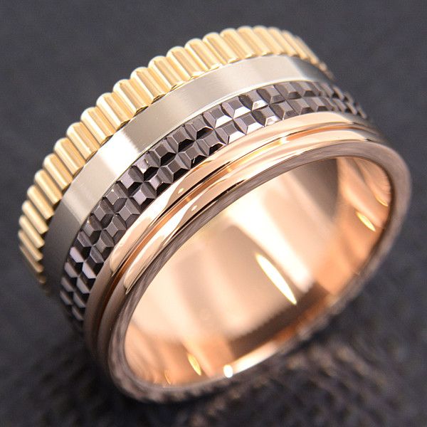Bvlgari Bvlgari Boucheron Quatre Classic Large Ring 750YG×WG×PG 64 Metal Ring 70164 in Great Condition Size ONE SIZE - 8 Thumbnail
