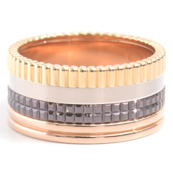 Bvlgari Bvlgari Boucheron Quatre Classic Large Ring 750YG×WG×PG 64 Metal Ring 70164 in Great Condition Size ONE SIZE - 3 Thumbnail