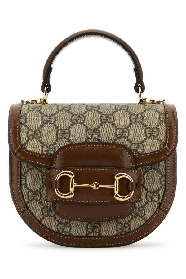 Gucci Gg Supreme Fabric Mini Horsebit 1955 Handbag Size ONE SIZE - 3 Thumbnail