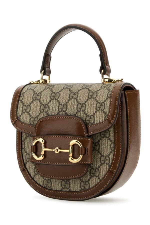 Gucci Gg Supreme Fabric Mini Horsebit 1955 Handbag Size ONE SIZE - 4 Thumbnail