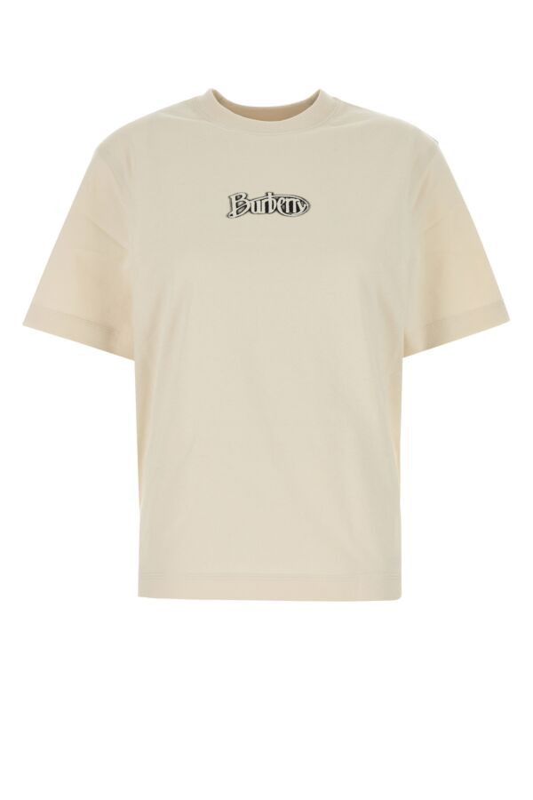 Burberry Sand Cotton T-Shirt Size XS / US 0-2 / IT 36-38 - 3 Thumbnail