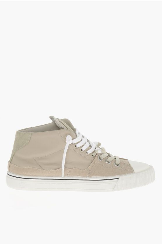 Maison Margiela MM22 Distressed Effect Leather High-top Sneakers Size US 7 / EU 40 - 3 Thumbnail