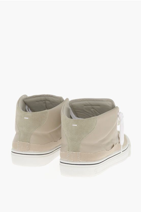 Maison Margiela MM22 Distressed Effect Leather High-top Sneakers Size US 7 / EU 40 - 2 Thumbnail