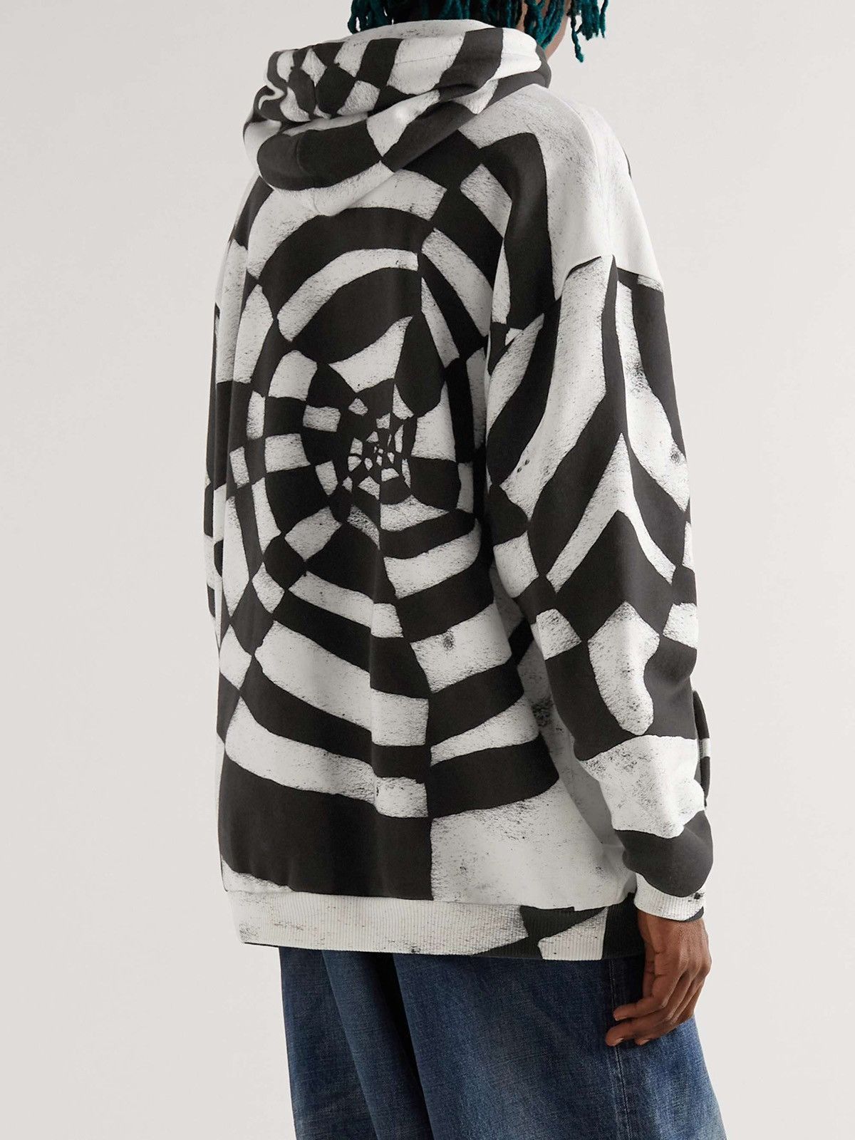 Celine Spider Hoodie in Black & White Size US M / EU 48-50 / 2 - 2 Thumbnail
