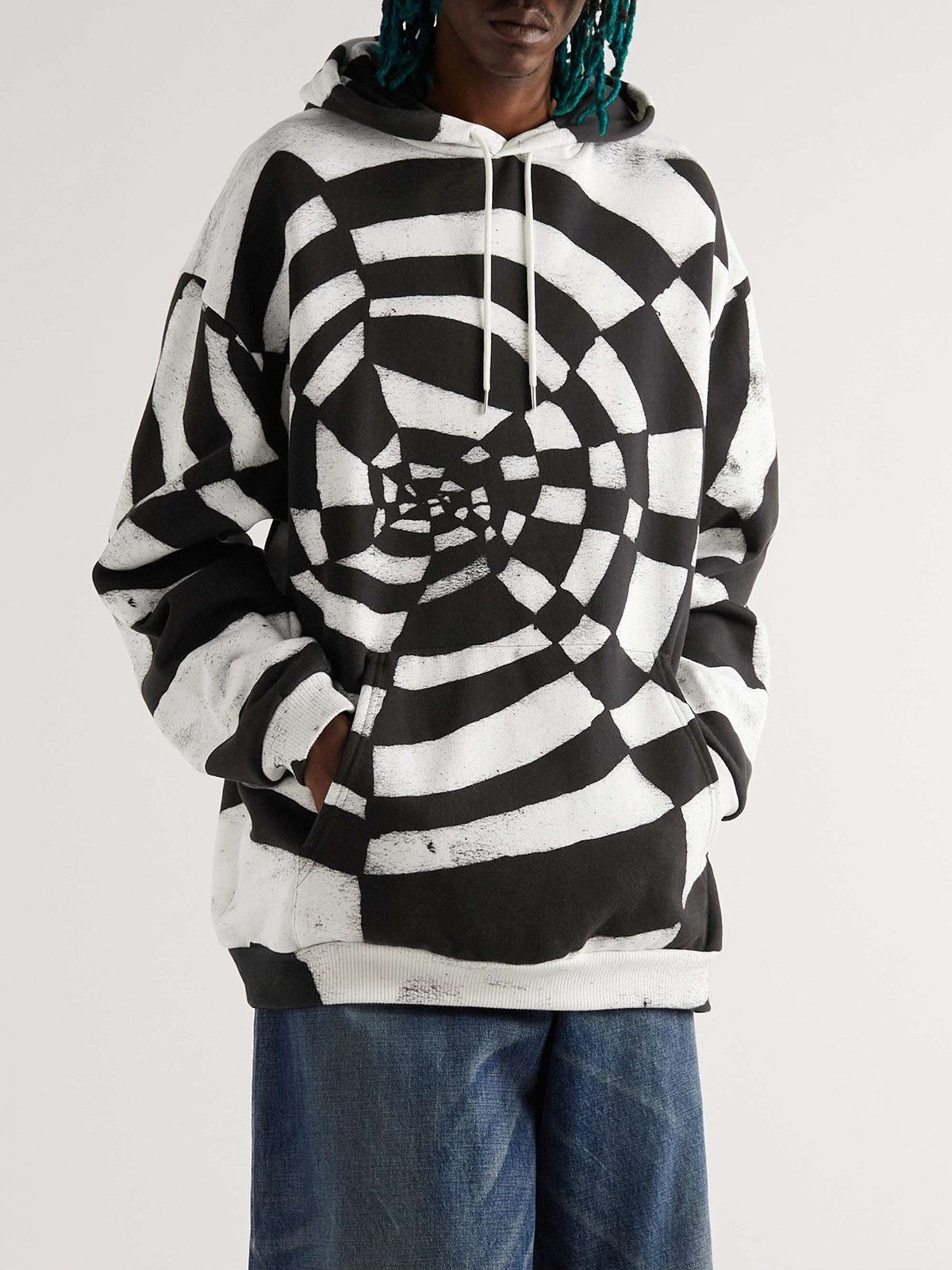 Celine Spider Hoodie in Black & White Size US M / EU 48-50 / 2 - 3 Thumbnail