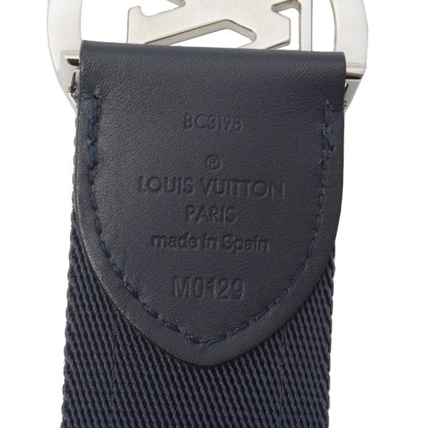 Louis Vuitton Louis Vuitton Louis Vuitton Men's LV Circle Belt, Grey/Navy, Size 90 Others Belt 71626 in Great Condition Size ONE SIZE - 4 Thumbnail