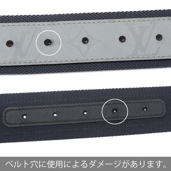 Louis Vuitton Louis Vuitton Louis Vuitton Men's LV Circle Belt, Grey/Navy, Size 90 Others Belt 71626 in Great Condition Size ONE SIZE - 6 Thumbnail