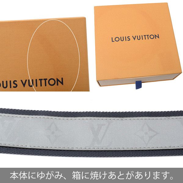 Louis Vuitton Louis Vuitton Louis Vuitton Men's LV Circle Belt, Grey/Navy, Size 90 Others Belt 71626 in Great Condition Size ONE SIZE - 8 Thumbnail