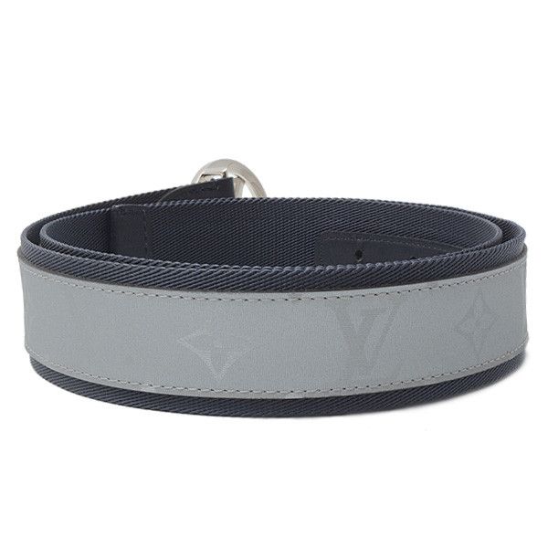 Louis Vuitton Louis Vuitton Louis Vuitton Men's LV Circle Belt, Grey/Navy, Size 90 Others Belt 71626 in Great Condition Size ONE SIZE - 2 Thumbnail