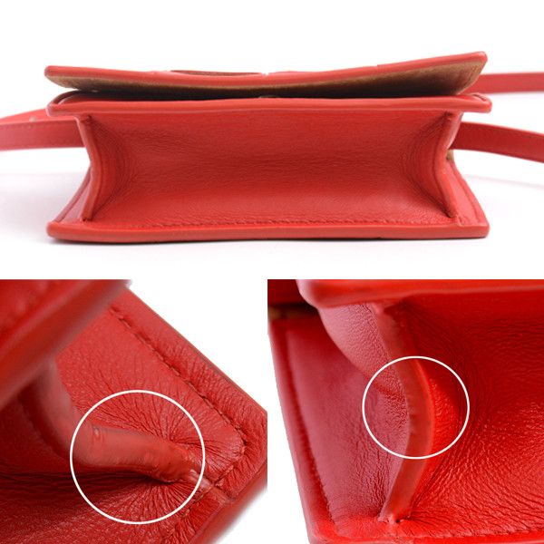 Bottega Veneta Bottega Veneta Bottega Veneta Lambskin Cassette Mini Shoulder Bag Leather Shoulder Bag 71109 in Great Condition Size ONE SIZE - 6 Thumbnail
