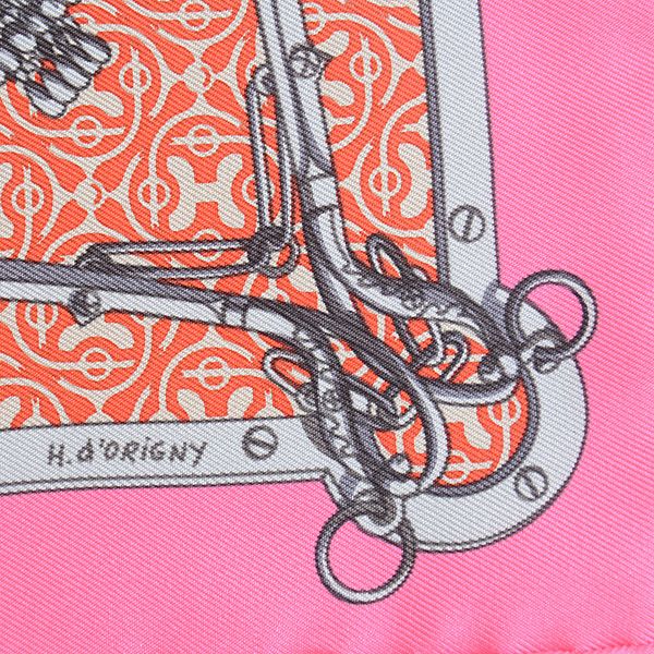 Hermes Hermes Hermes Silk Scarf Carré 40 MORS et Gourmettes Canvas Scarf 73069 in Great Condition Size ONE SIZE - 4 Thumbnail