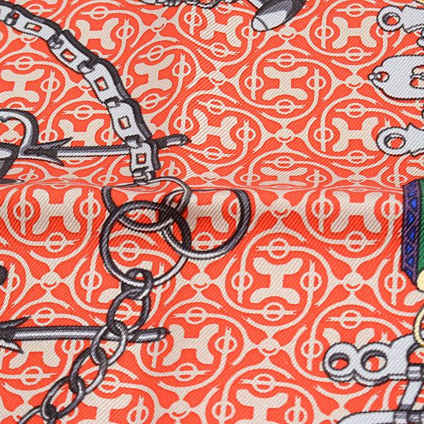 Hermes Hermes Hermes Silk Scarf Carré 40 MORS et Gourmettes Canvas Scarf 73069 in Great Condition Size ONE SIZE - 8 Thumbnail