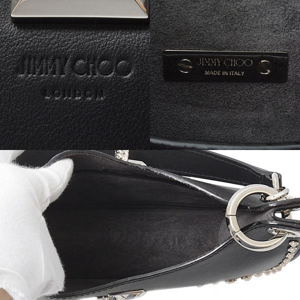 Jimmy Choo Jimmy Choo Jimmy Choo Calf Leather Faux Pearl Shoulder Bag Leather Shoulder Bag 72847 in Great Condition Size ONE SIZE - 4 Thumbnail