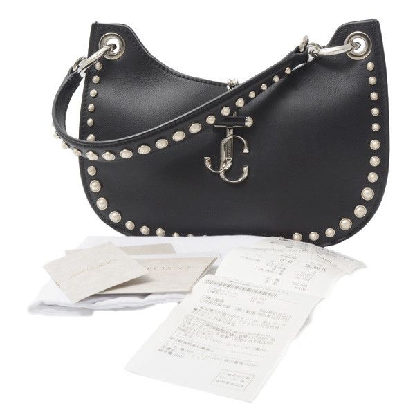 Jimmy Choo Jimmy Choo Jimmy Choo Calf Leather Faux Pearl Shoulder Bag Leather Shoulder Bag 72847 in Great Condition Size ONE SIZE - 9 Thumbnail