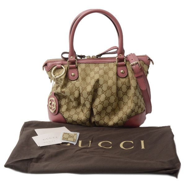 Gucci Gucci Gucci GG Canvas 2WAY Handbag Shoulder Bag 247902 Canvas Handbag 247902 in Great Condition Size ONE SIZE - 10 Thumbnail