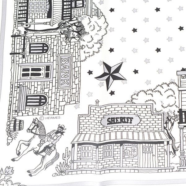 Hermes Hermes Hermes Silk Scarf Paris Station White Canvas Scarf 74726 in Great Condition Size ONE SIZE - 7 Thumbnail