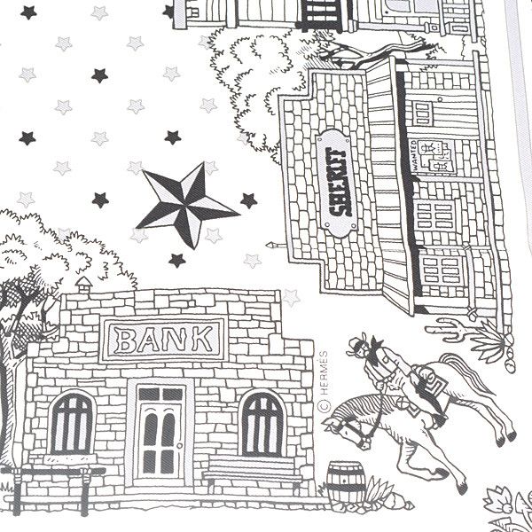 Hermes Hermes Hermes Silk Scarf Paris Station White Canvas Scarf 74726 in Great Condition Size ONE SIZE - 6 Thumbnail