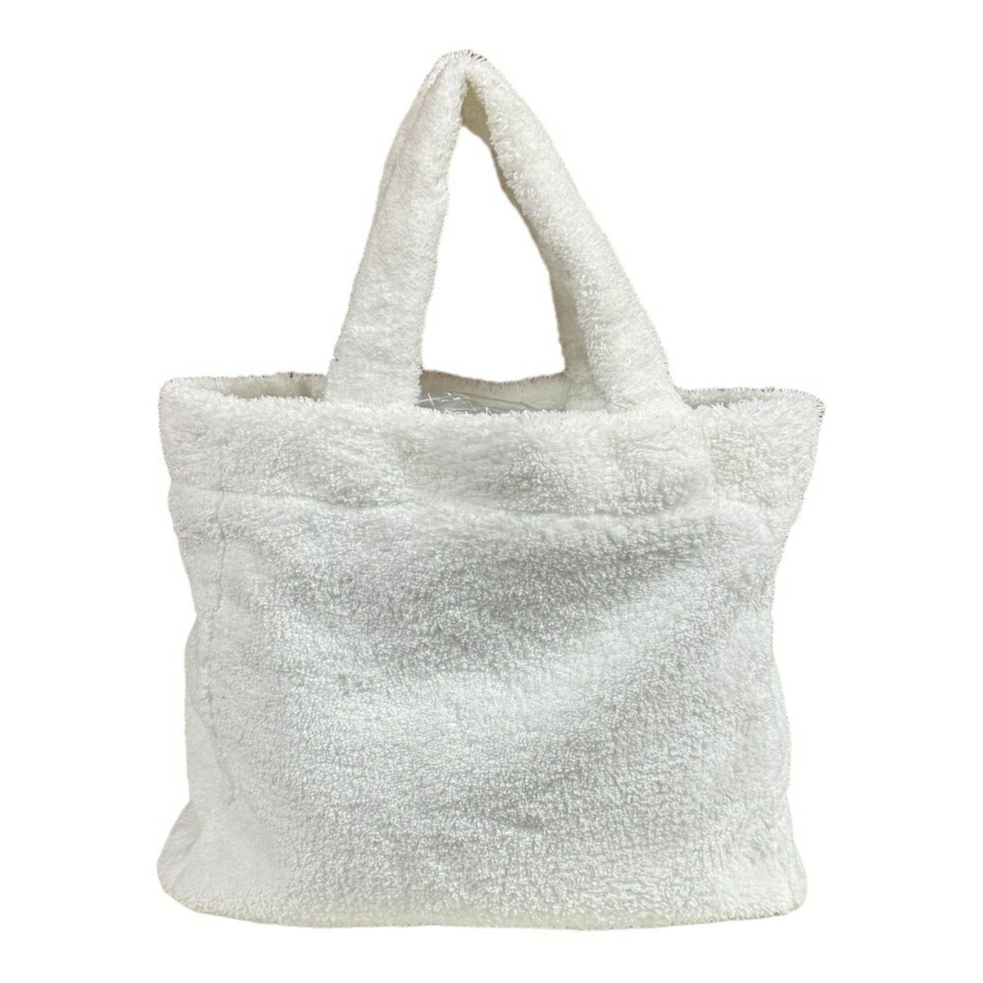 Prada Prada Terry Tote Bag Pile 1BG130 White Women's PRADA Size ONE SIZE - 3 Thumbnail