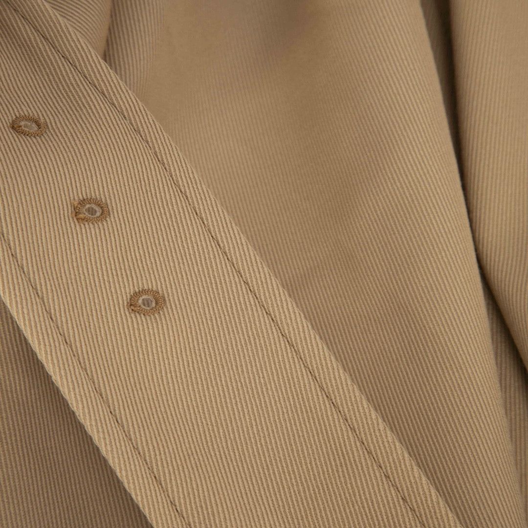 Chloe Beige Wool Belted Midi Skirt Size 30" / US 8 / IT 44 - 4 Thumbnail