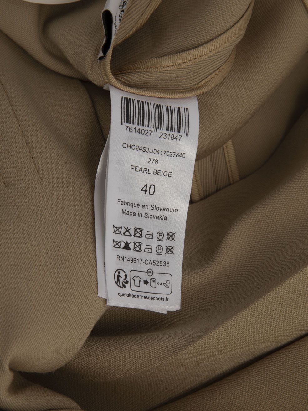 Chloe Beige Wool Belted Midi Skirt Size 30" / US 8 / IT 44 - 6 Thumbnail