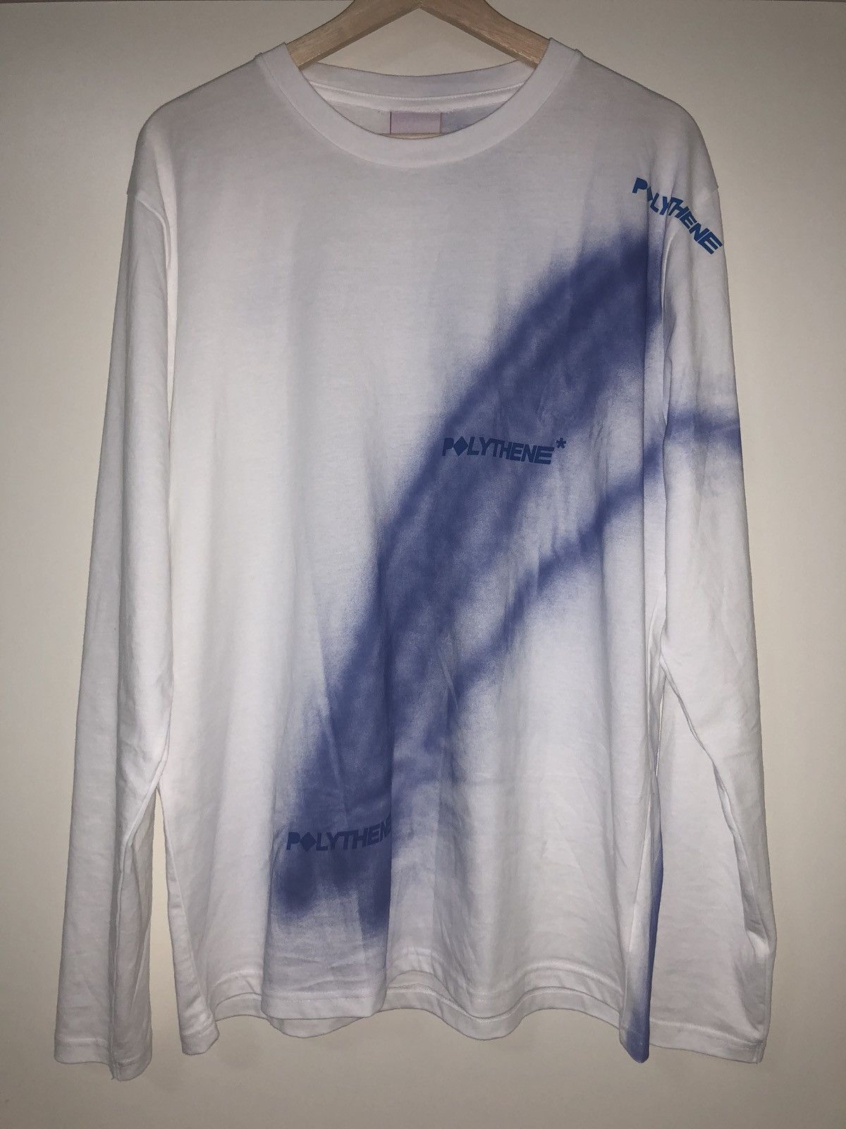 Polythene* x Places+Faces Sprayed Long Sleeve - White