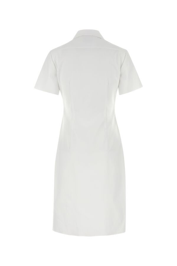 Miu Miu White Poplin Shirt Dress Size M / US 6-8 / IT 42-44 - 4 Thumbnail