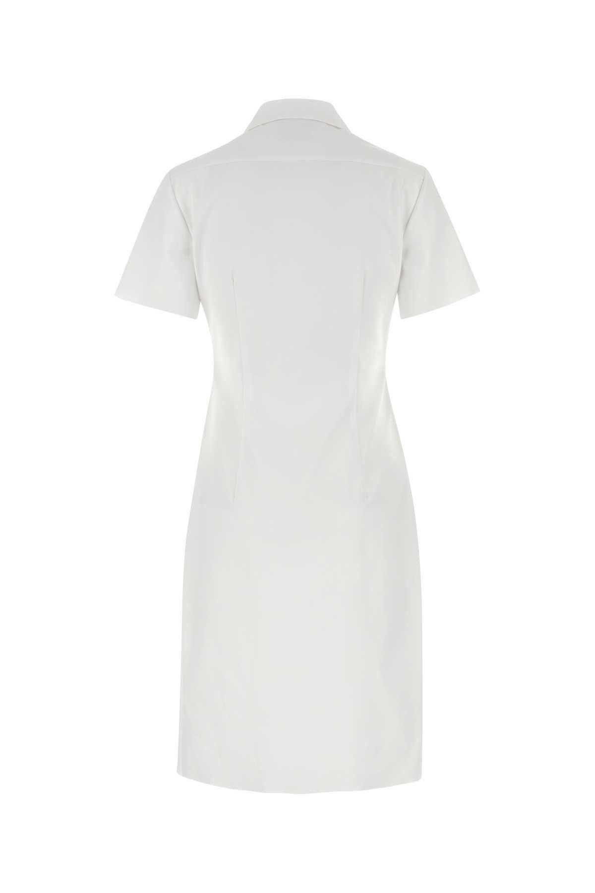 Miu Miu White Poplin Shirt Dress Size M / US 6-8 / IT 42-44 - 2 Thumbnail