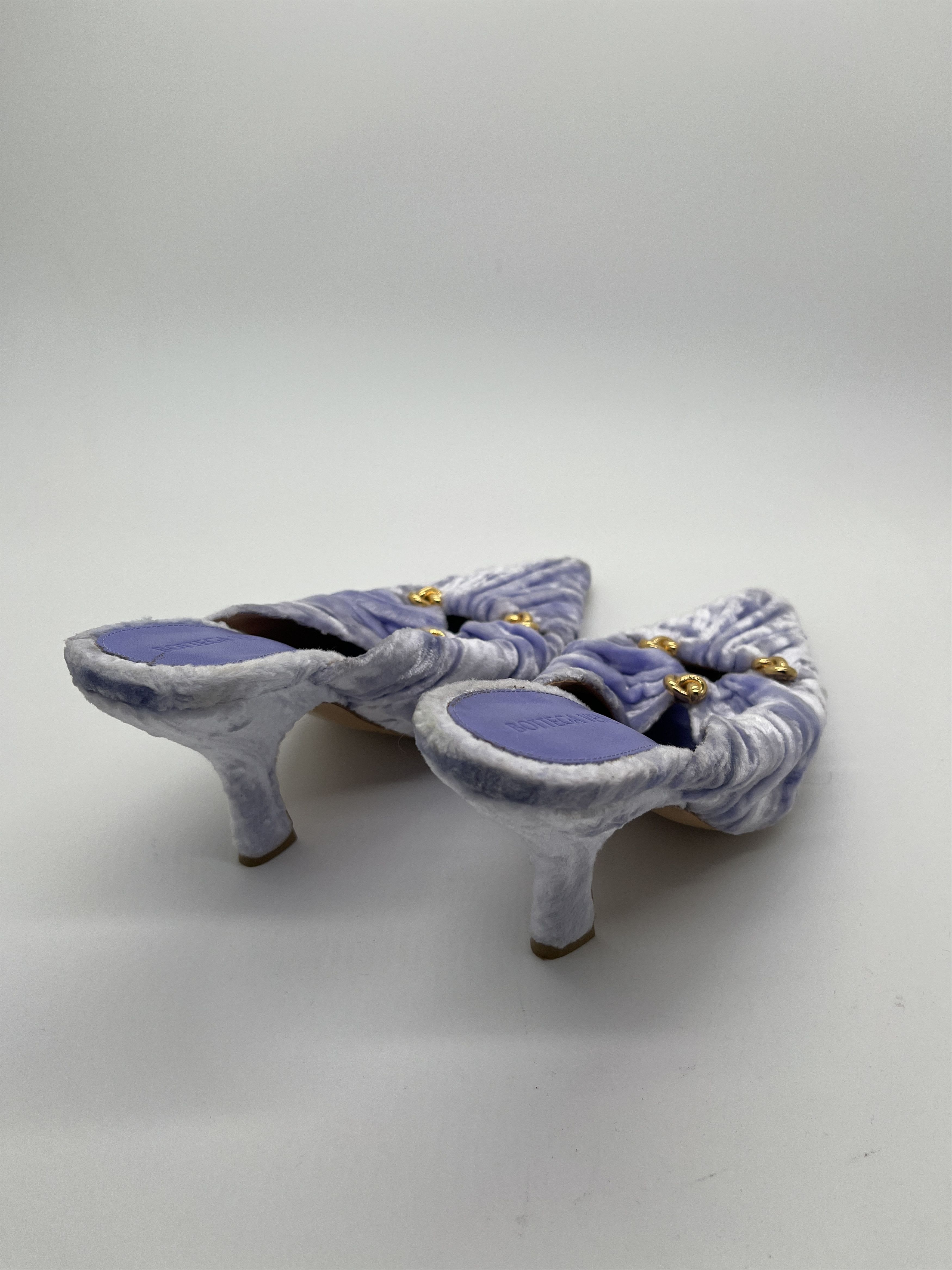Bottega Veneta Velvet Bunnie Mules Size US 6 / IT 36 - 3 Thumbnail