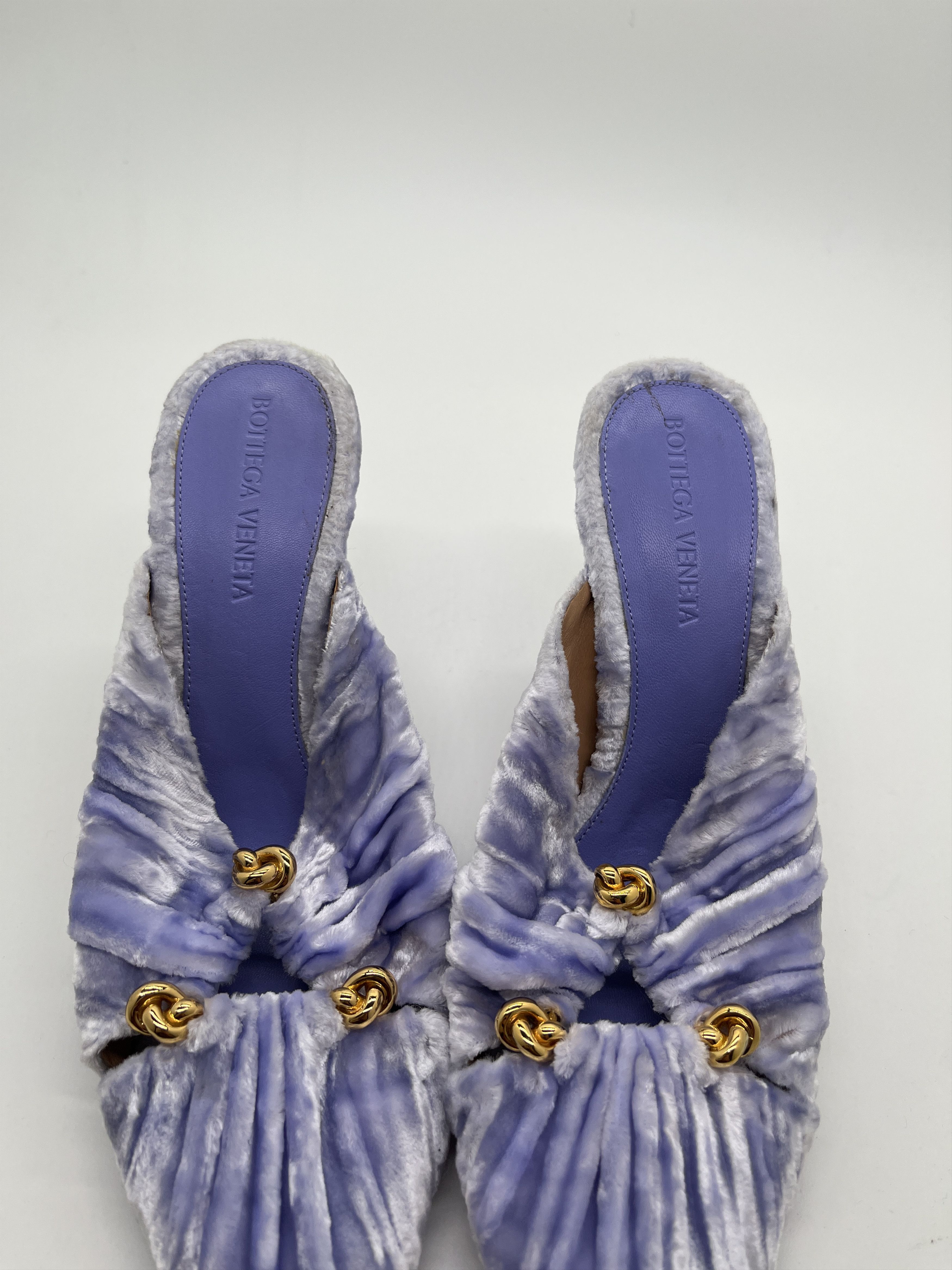 Bottega Veneta Velvet Bunnie Mules Size US 6 / IT 36 - 5 Thumbnail