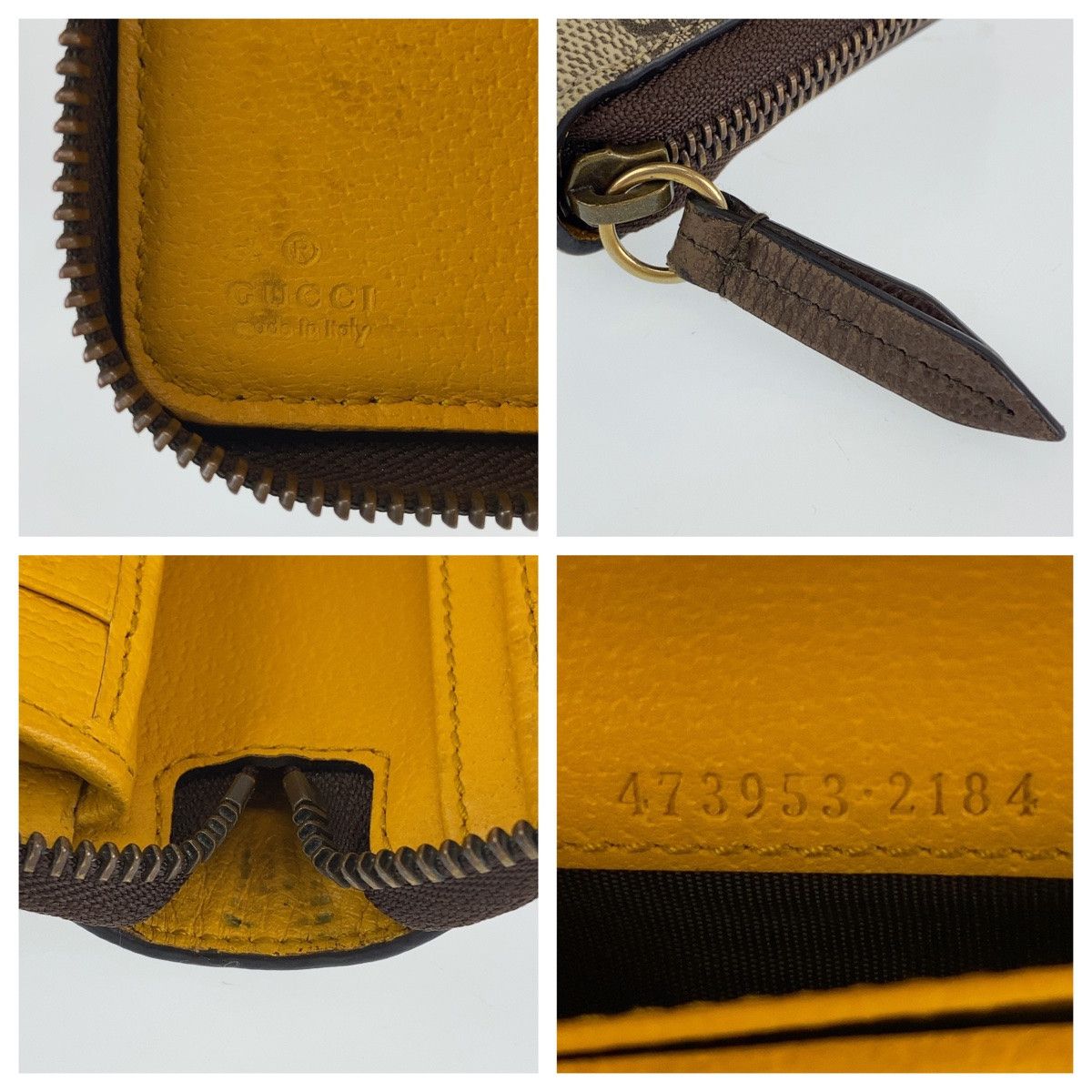 Gucci Gucci Gucci GG Supreme Neo Vintage Cat Long Wallet 473953 Canvas Long Wallet 473953 in Very Good Condition Size ONE SIZE - 4 Thumbnail
