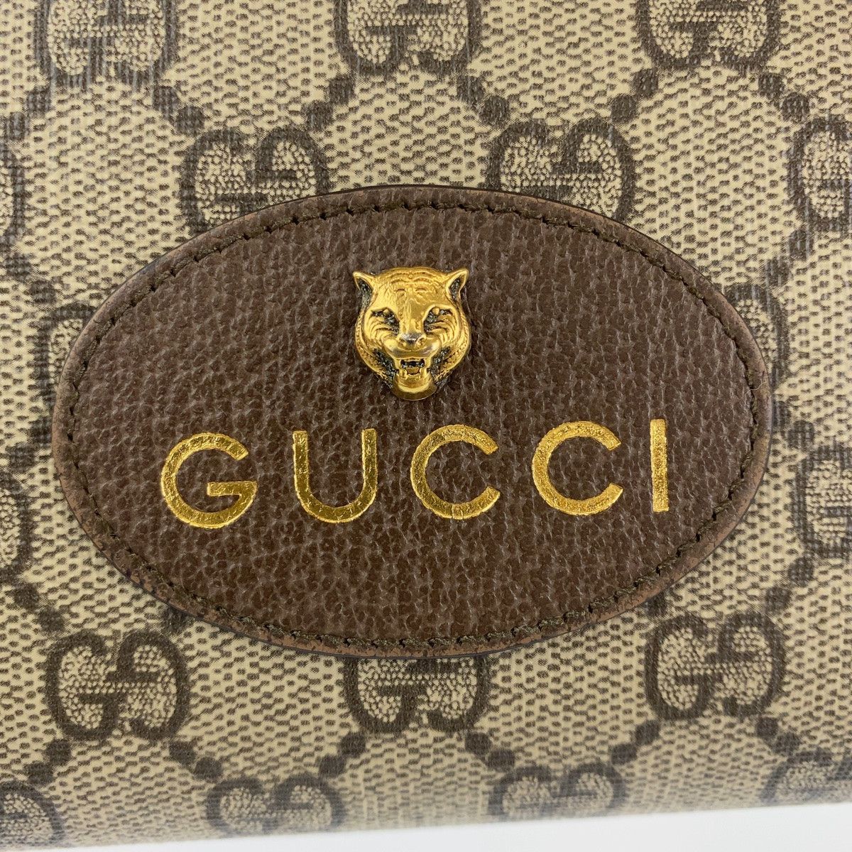 Gucci Gucci Gucci GG Supreme Neo Vintage Cat Long Wallet 473953 Canvas Long Wallet 473953 in Very Good Condition Size ONE SIZE - 9 Thumbnail