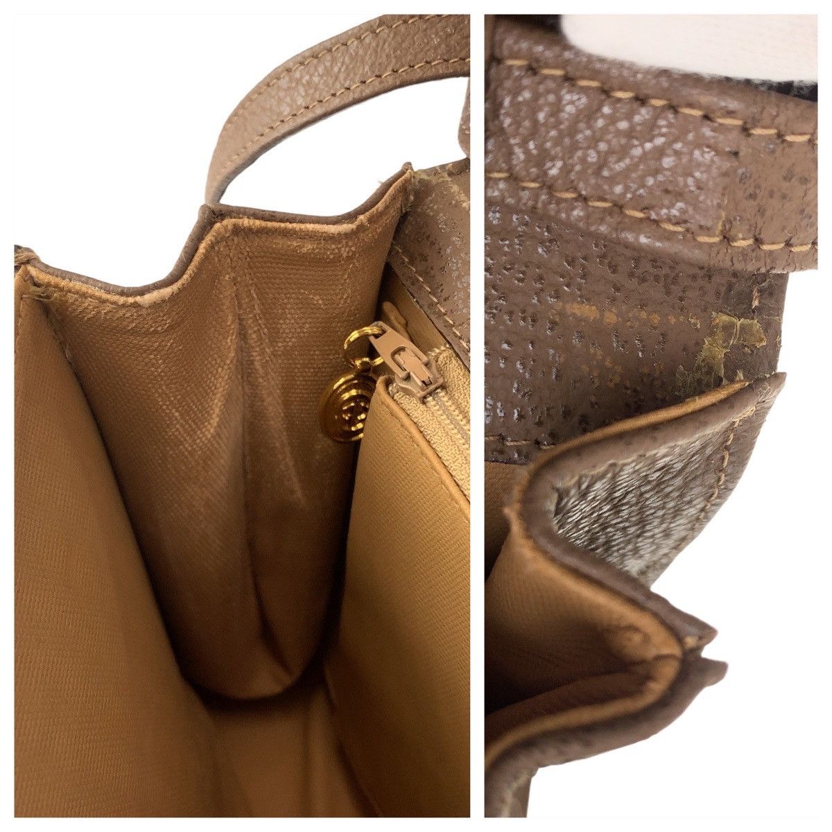 Gucci Gucci Gucci Old GG Pattern Beige Brown PVC Shoulder Bag Canvas Crossbody Bag 004865 in Very Good Condition Size ONE SIZE - 5 Thumbnail