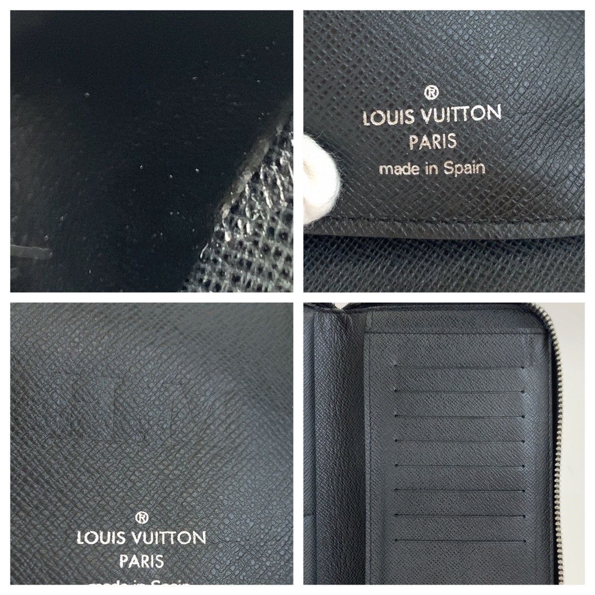 Louis Vuitton Louis Vuitton Louis Vuitton Taiga Leather Zippy Wallet Vertical M30503 Leather Long Wallet M30503 in Very Good Condition Size ONE SIZE - 6 Thumbnail