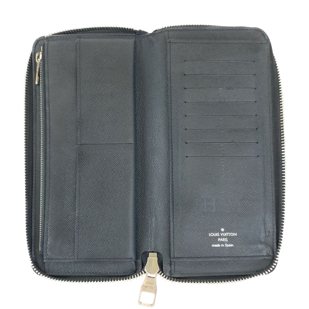 Louis Vuitton Louis Vuitton Louis Vuitton Taiga Leather Zippy Wallet Vertical M30503 Leather Long Wallet M30503 in Very Good Condition Size ONE SIZE - 3 Thumbnail