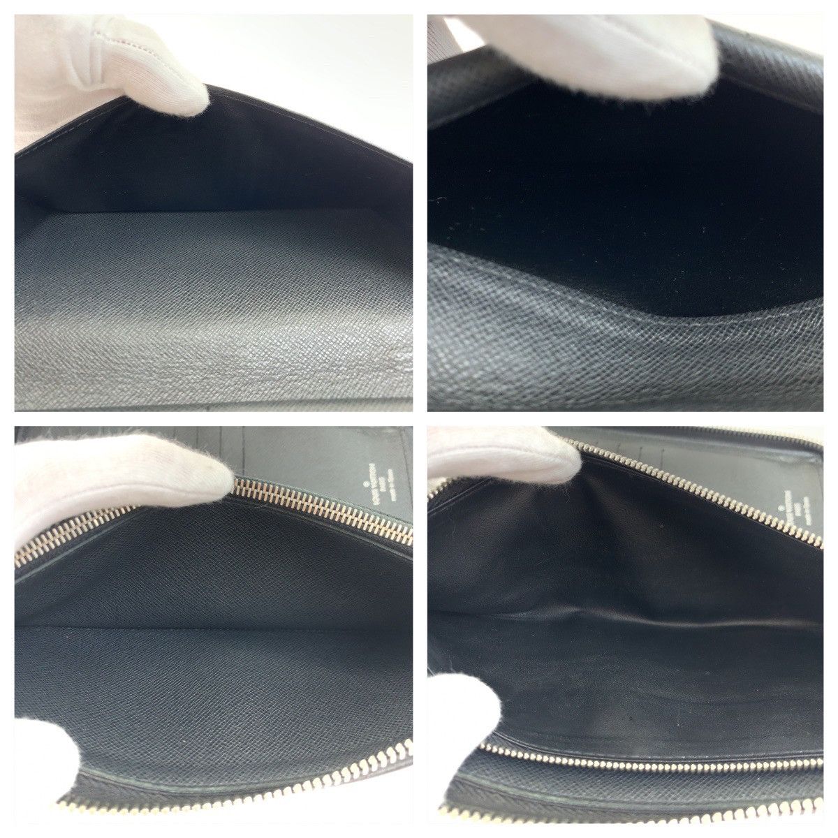 Louis Vuitton Louis Vuitton Louis Vuitton Taiga Leather Zippy Wallet Vertical M30503 Leather Long Wallet M30503 in Very Good Condition Size ONE SIZE - 5 Thumbnail