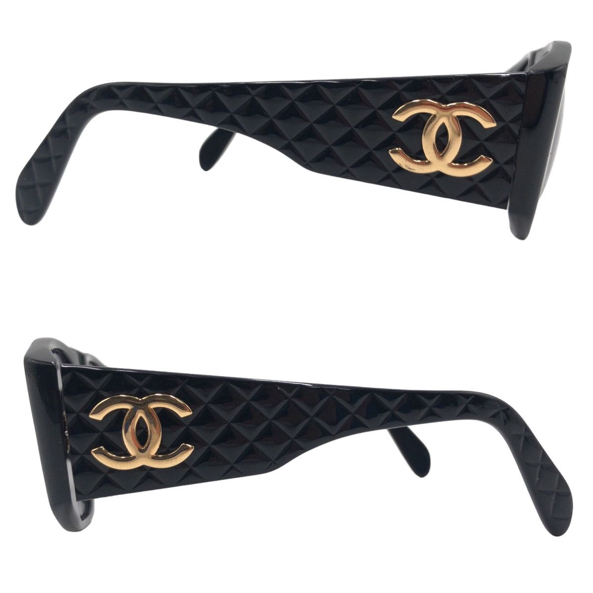 Chanel Chanel Chanel Matelasse Coco Mark Plastic Sunglasses Plastic Sunglasses 01450 94305 in Very Good Condition Size ONE SIZE - 5 Thumbnail