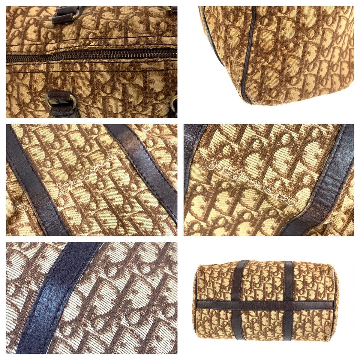 Dior Dior Dior Trotter Canvas/Leather Handbag Canvas Handbag in Very Good Condition Size ONE SIZE - 6 Thumbnail