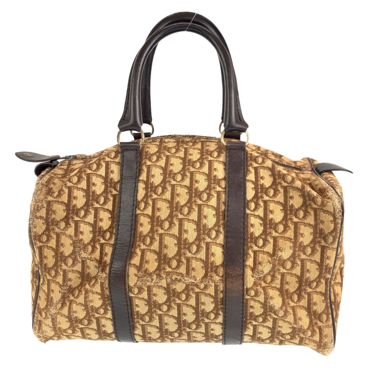 Dior Dior Dior Trotter Canvas/Leather Handbag Canvas Handbag in Very Good Condition Size ONE SIZE - 2 Thumbnail